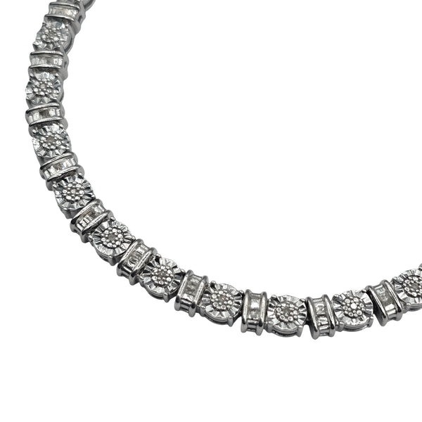 Silver Bracelet with Diamonds 0.25ct