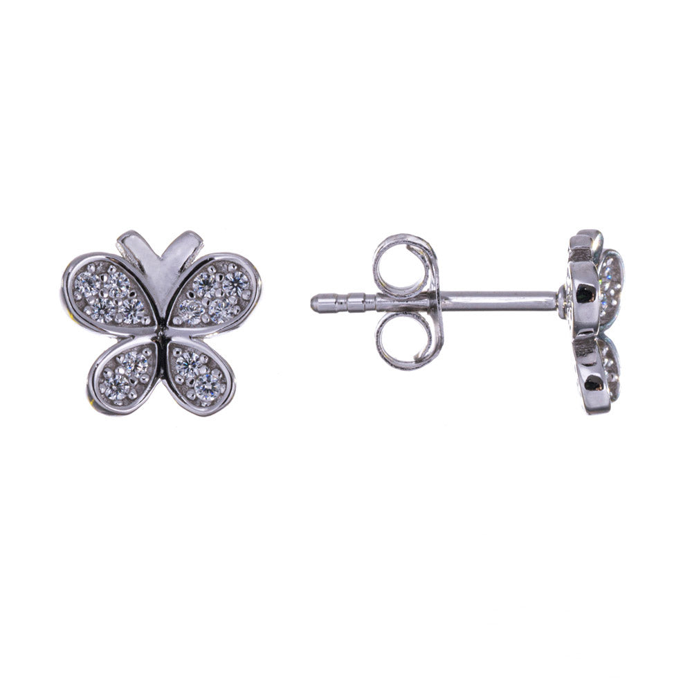 Butterfly Pandora Earrings Australia Sterling Silver And Cubic