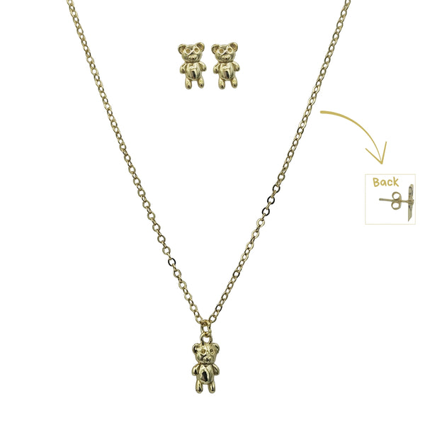 Sterling Silver Set of Necklace and Earrings