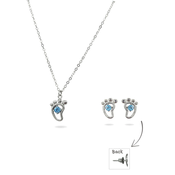 Sterling Silver Necklace and Earrings