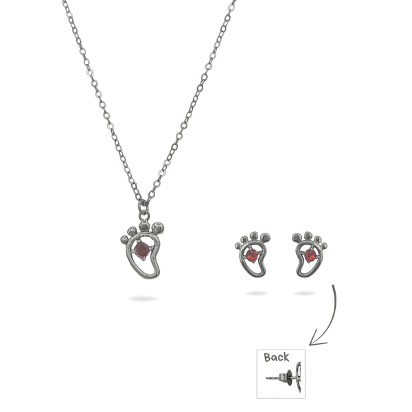 Sterling Silver Necklace and Earrings