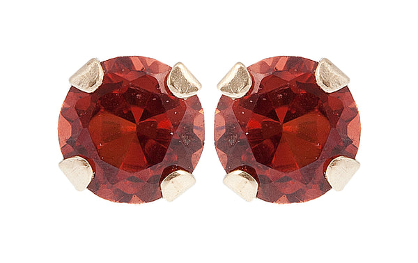 14KT Yellow Gold 3x3mm Genuine Gemstone Stud Earrings
