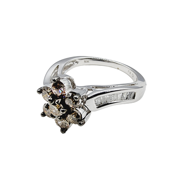 10K White Gold Diamond 1.0ct Ring