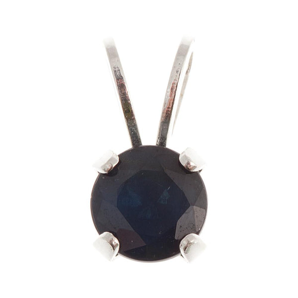 Affordable and ElegantSterling Silver Pendant with 5 mm Genuine Gemstone