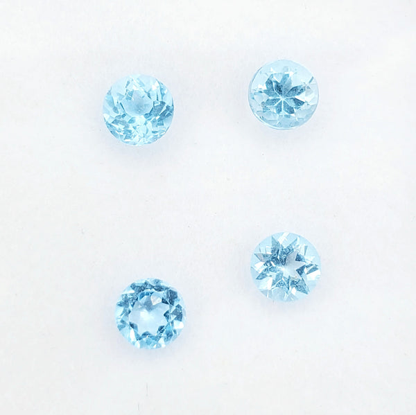 4X4mm Round Loose Gemstones