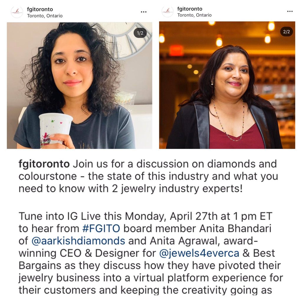 Best Bargains / Jewels 4 Ever CEO discusses Diamonds and Colourstones with FGI Toronto on IG Live!