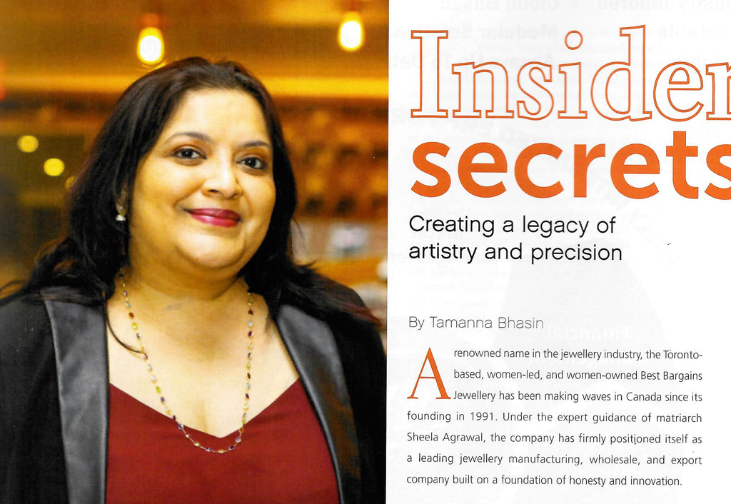 Our Designer and CEO was recently spotlighted in Jewellery Business Magazine