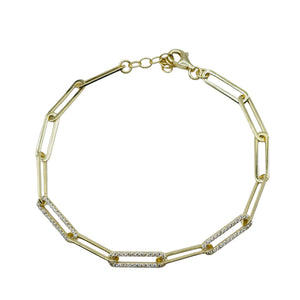 Sterling Silver Gold Plated Bracelet, Earrings and Necklace