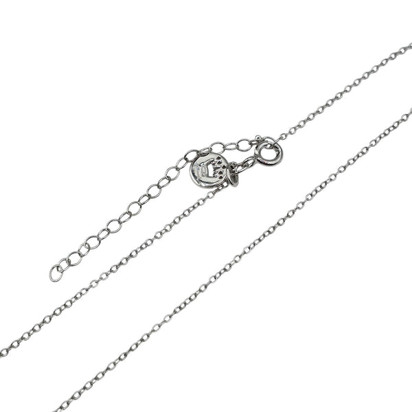 Sterling Silver Diamond Pendant with Chain