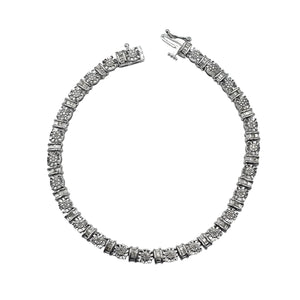 Silver Bracelet with Diamonds 0.25ct