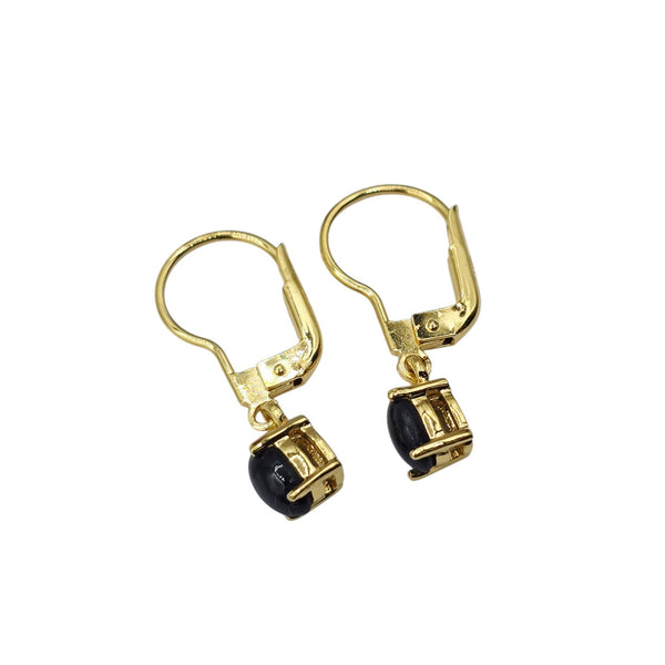 Gold Plated Sterling Silver Gemstone Earrings