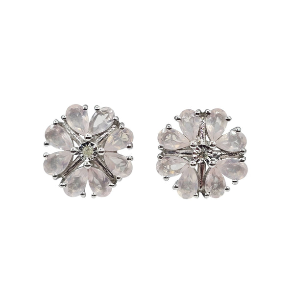 Sterling Silver Ring, Earrings and Necklace Set with Gemstone