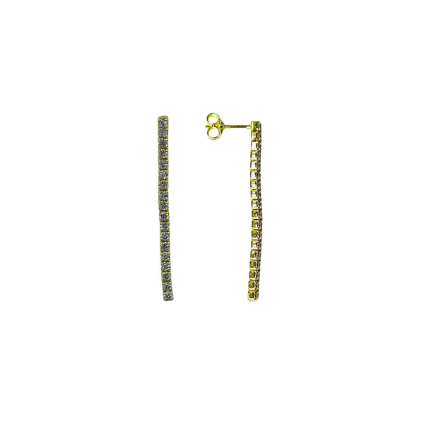 Sterling Silver Set of Bracelet and Necklace with Cubic Zirconia