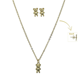 Sterling Silver Set of Necklace and Earrings