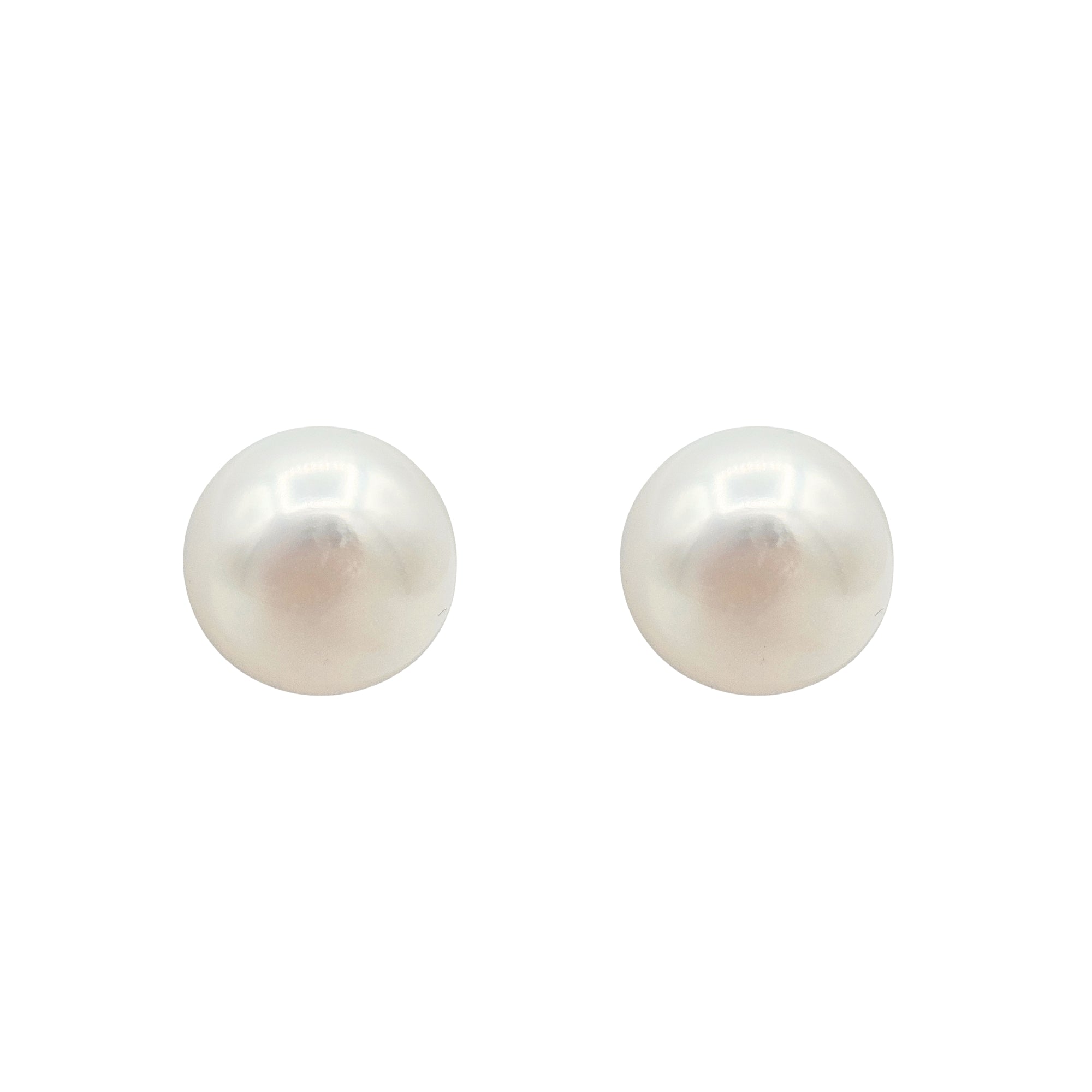 Sterling Silver Freshwater Pearl 13mm Earrings