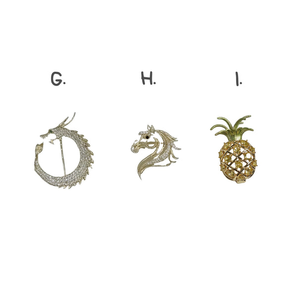 Copper-base Brooches