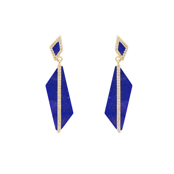 Sterling Silver Earrings. Rhodium or Gold Plated Lapis, Green or Black Abalone