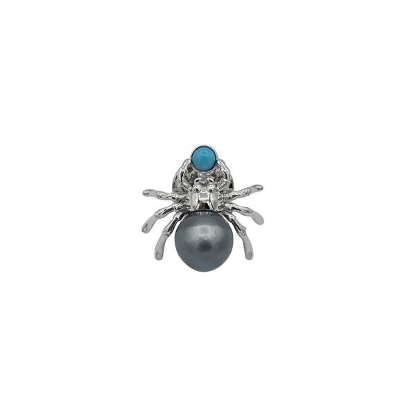St. Silver Brooches with Pearls