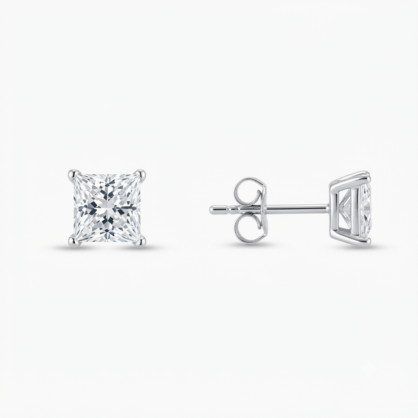 Sterling Silver Earrings with CZ