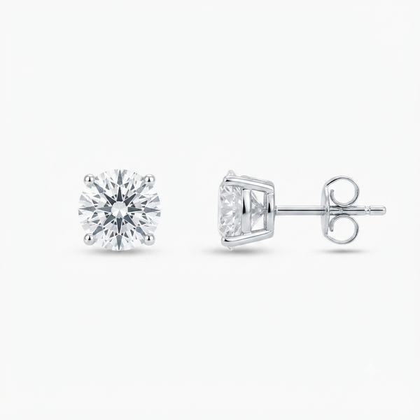 Sterling Silver Earrings with CZ