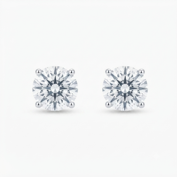 Sterling Silver Earrings with CZ