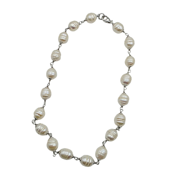 Genuine Freshwater Pearls 10-12mm Necklace and Bracelet