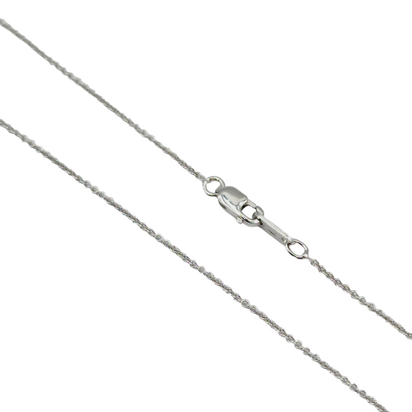 Sterling Silver Diamond "Eye Love you" Necklace, 0.25cts