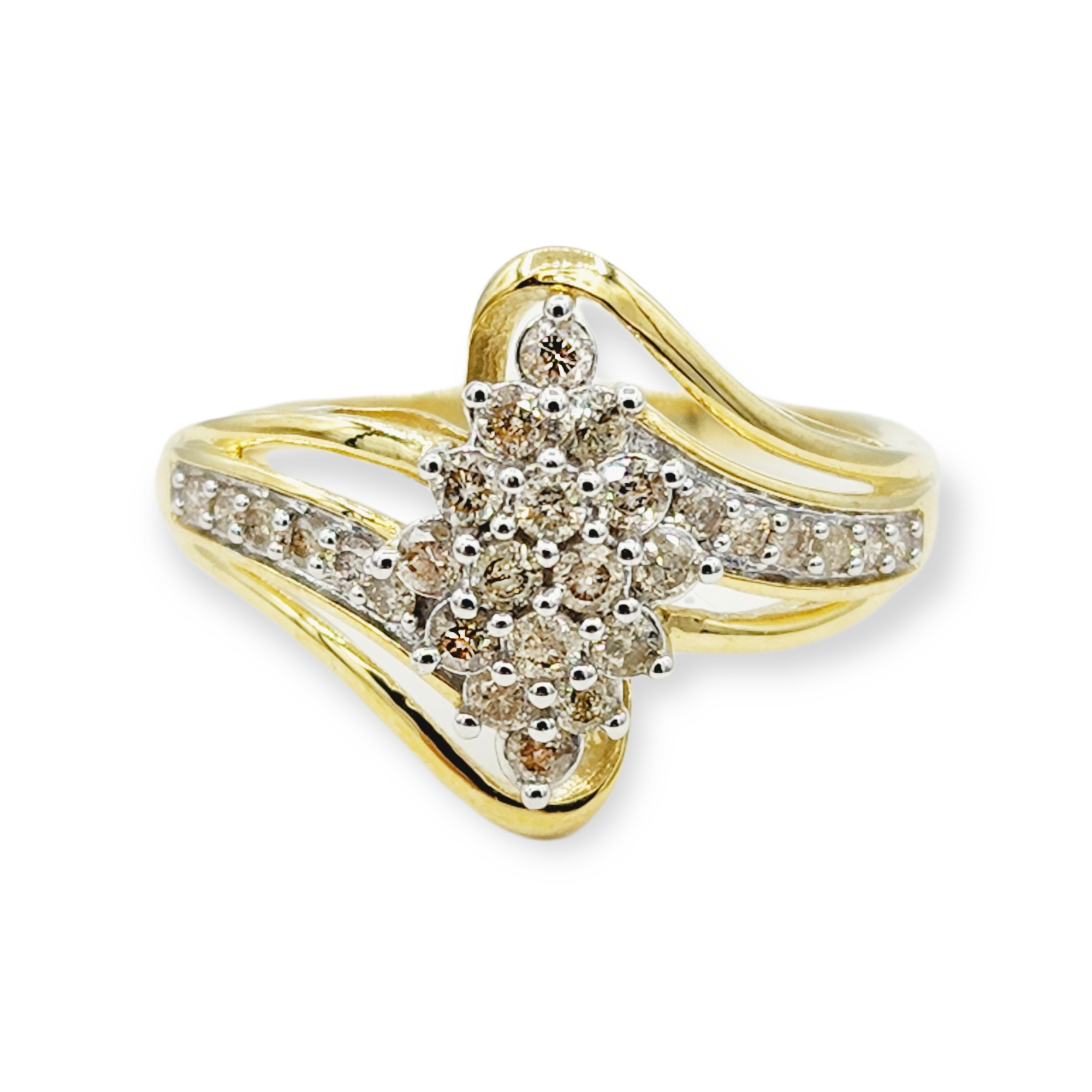 10kt Yellow Gold Ring with Diamonds 0.50ct