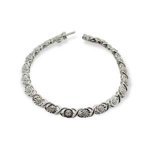 Silver Bracelet with Diamonds 0.25ct